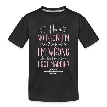 Happy Divorce Party I Have No - Kinder Premium Bio T-Shirt - Schwarz - Vorne