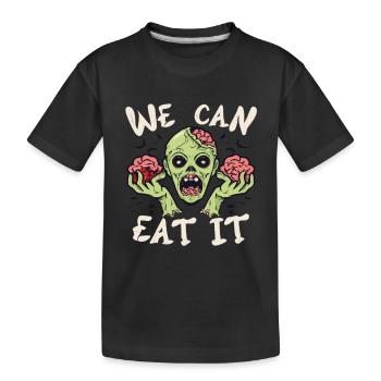 Nous pouvons le manger zombie Halloween zombies - T-shirt bio Premium Enfant - noir - Devant