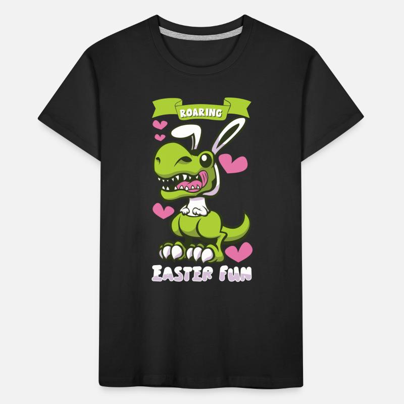 Easter T-rex Dinosaur Easter Funny T-rex Kids' Premium Organic T-Shirt