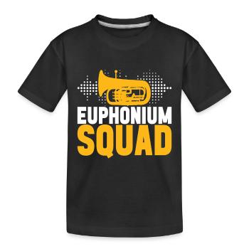Euphonium baritone tenor horn - Kids' Premium Organic T-Shirt - black - Front