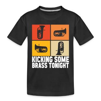 Euphonium baryton cor ténor - T-shirt bio Premium Enfant - noir - Devant