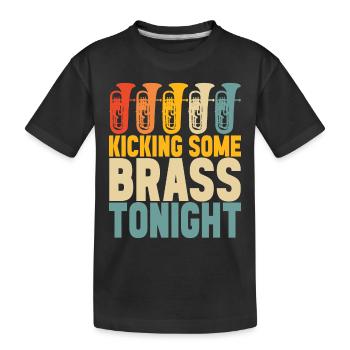 Euphonium baryton cor ténor - T-shirt bio Premium Enfant - noir - Devant