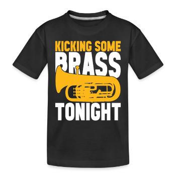 Euphonium baryton cor ténor - T-shirt bio Premium Enfant - noir - Devant