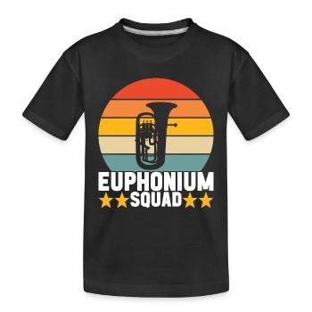 Euphonium baryton cor ténor - T-shirt bio Premium Enfant - noir - Devant