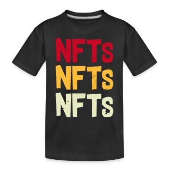 NFT - Kinder Premium Bio T-Shirt - Schwarz - Vorne