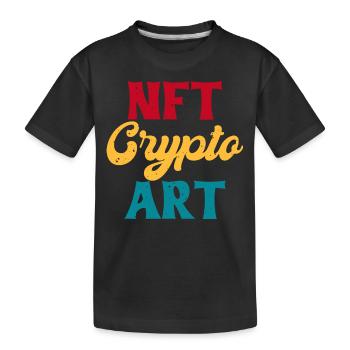 NFT - Kinder Premium Bio T-Shirt - Schwarz - Vorne