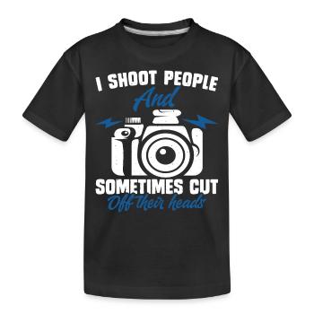 Photographe - T-shirt bio Premium Enfant - noir - Devant