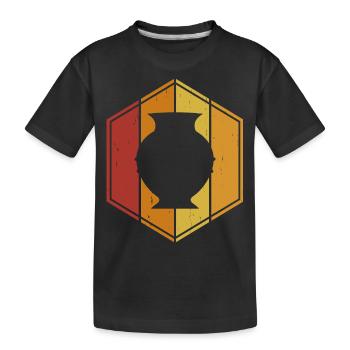 Töpfern Töpferei Töpfer - Kinder Premium Bio T-Shirt - Schwarz - Vorne