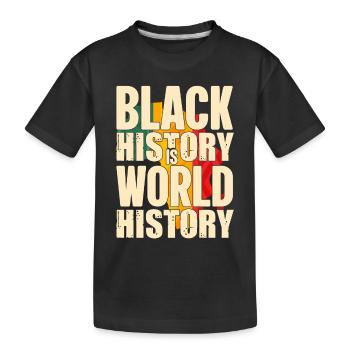 Black History Month Black History - Kinder Premium Bio T-Shirt - Schwarz - Vorne