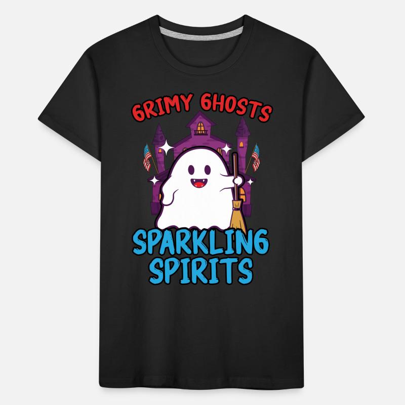 Grim ghosts, sparkling ghosts, janitors Kids' Premium Organic T-Shirt