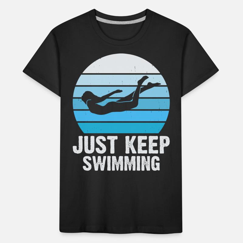 Swimming Float Kids' Premium Organic T-Shirt