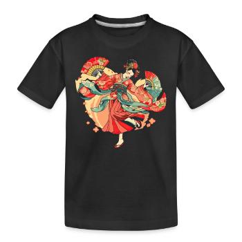 Tokyo Asie 80s Geishas japonaises rétro Geisha - T-shirt bio Premium Enfant - noir - Devant