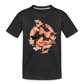 Tokyo Asie 80s Geishas japonaises rétro Geisha - T-shirt bio Premium Enfant - noir - Devant