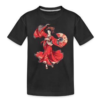 Tokyo Asie 80s Geishas japonaises rétro Geisha - T-shirt bio Premium Enfant - noir - Devant
