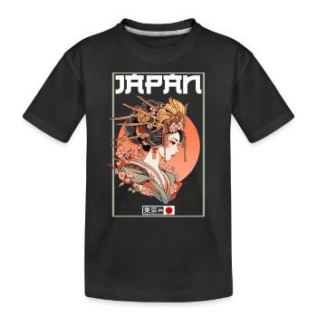 Tokyo Asie 80s Geishas japonaises rétro Geisha - T-shirt bio Premium Enfant - noir - Devant