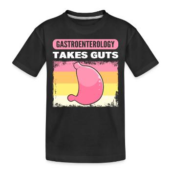 La gastroentérologie a besoin d’intestins gastroentérologue - T-shirt bio Premium Enfant - noir - Devant