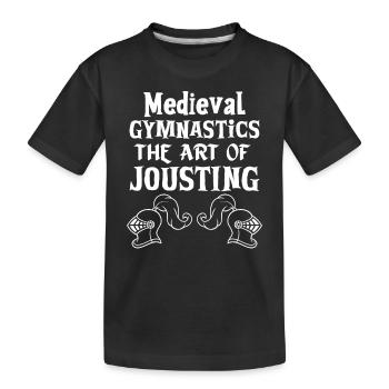 Chevaliers Chevaliers Armure médiévale de la Renaissance - T-shirt bio Premium Enfant - noir - Devant