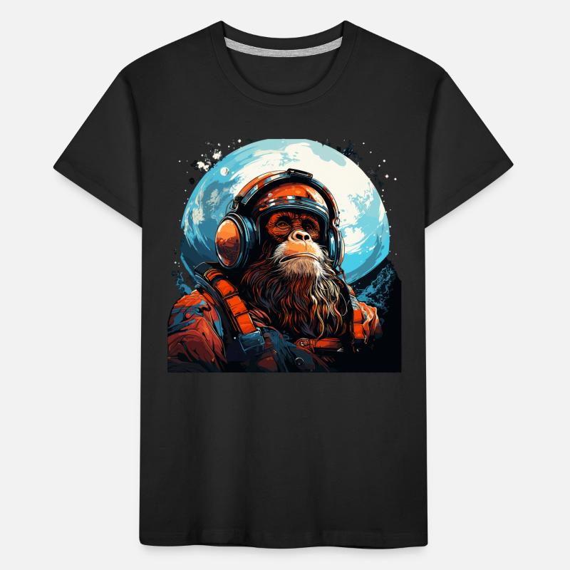 Outer Space Ape - Ape into the Galaxy Space Monkey Kids' Premium Organic T-Shirt