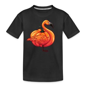 Flamingo Citrouille Paresseux Halloween Party Costume Enfants - T-shirt bio Premium Enfant - noir - Devant