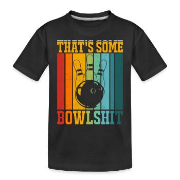 Bowling - T-shirt bio Premium Enfant - noir - Devant