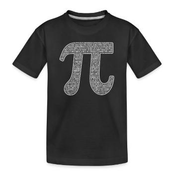 Ziffern des Pi-Tages 3,14159 Mathematik Informatik - Kinder Premium Bio T-Shirt - Schwarz - Vorne