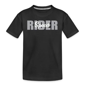 Lettrage Great Speed Rider - T-shirt bio Premium Enfant - noir - Devant