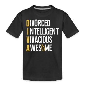 Happy Divorce Party divorcé - T-shirt bio Premium Enfant - noir - Devant
