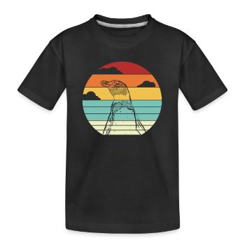 Manchot empereur oiseau de mer manchot royal manchot - T-shirt bio Premium Enfant - noir - Devant