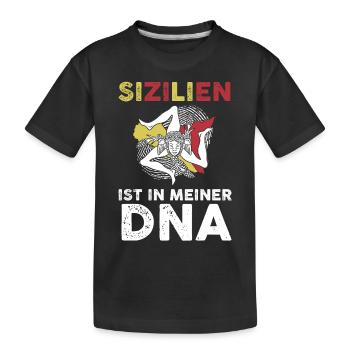 Sicilian Sicilian Sicily - Kids' Premium Organic T-Shirt - black - Front