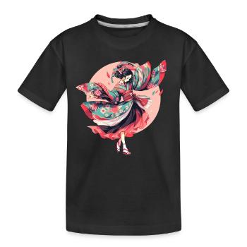 Tokyo Asie 80s Geishas japonaises rétro Geisha - T-shirt bio Premium Enfant - noir - Devant