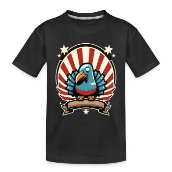 Patriotic USA Turquie Thanksgiving - T-shirt bio Premium Enfant - noir - Devant