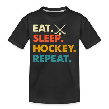Hockey - T-shirt bio Premium Enfant - noir - Devant