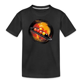 Jeu de snooker Table de snooker Boules de snooker vintage - T-shirt bio Premium Enfant - noir - Devant
