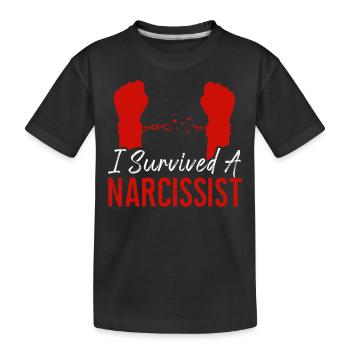 Happy Divorce Party I Survived A - Kinder Premium Bio T-Shirt - Schwarz - Vorne