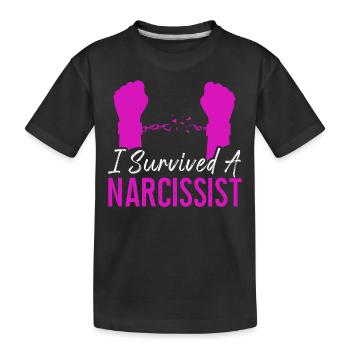 Happy Divorce Party I Survived A - Kinder Premium Bio T-Shirt - Schwarz - Vorne