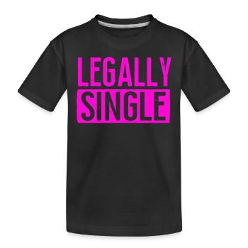 Happy Divorce Party légalement célibataire - T-shirt bio Premium Enfant - noir - Devant