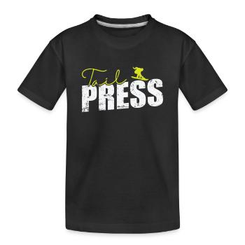 Tail Press Snowboard - T-shirt bio Premium Enfant - noir - Devant