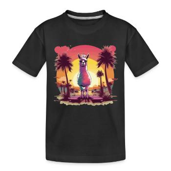 alpaga - T-shirt bio Premium Enfant - noir - Devant