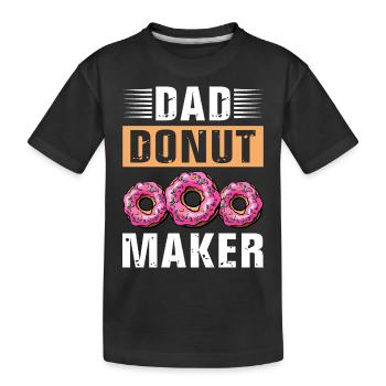 Papa Donut - T-shirt bio Premium Enfant - noir - Devant