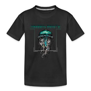 Méduse de beauté abyssale - T-shirt bio Premium Enfant - noir - Devant