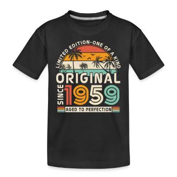 1959 Birthday legend - Kids' Premium Organic T-Shirt - black - Front