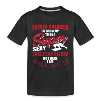Grande citation de curseur de squelette - T-shirt bio Premium Enfant - noir - Devant