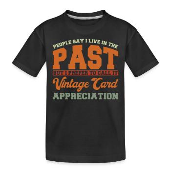 Cartes à collectionner sportives Objets de collection Cartes à collectionner sportives - T-shirt bio Premium Enfant - noir - Devant