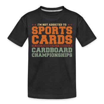 Cartes à collectionner sportives Objets de collection Cartes à collectionner sportives - T-shirt bio Premium Enfant - noir - Devant