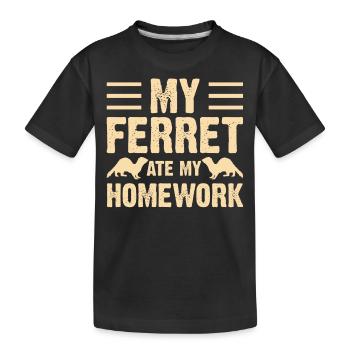 Furet - T-shirt bio Premium Enfant - noir - Devant