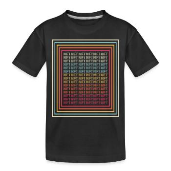 NFT - Kinder Premium Bio T-Shirt - Schwarz - Vorne