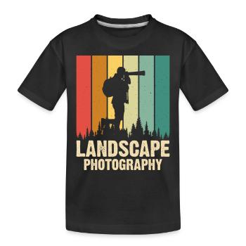 Photographe - T-shirt bio Premium Enfant - noir - Devant