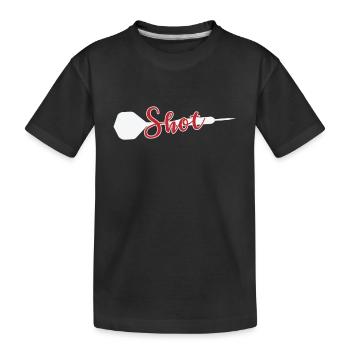 Darts Shot - Kids' Premium Organic T-Shirt - black - Front