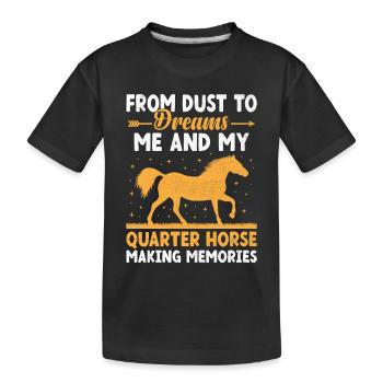 American Quarter Horse Equestrian Horse Lover Hors - T-shirt bio Premium Enfant - noir - Devant