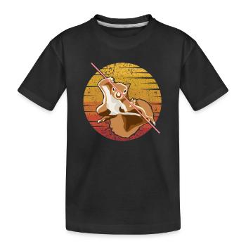 Écureuil renard Écureuil Écureuil Écureuil Écureuil - T-shirt bio Premium Enfant - noir - Devant